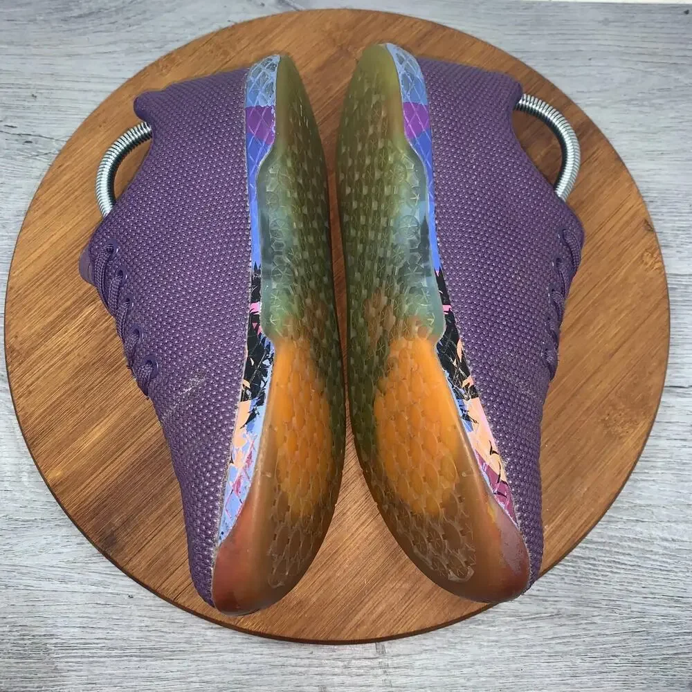NOBULL Trainers Men’s 6.5 Women’s 8 Superfabric Gym Purple Shoes Colorful *FLAWS